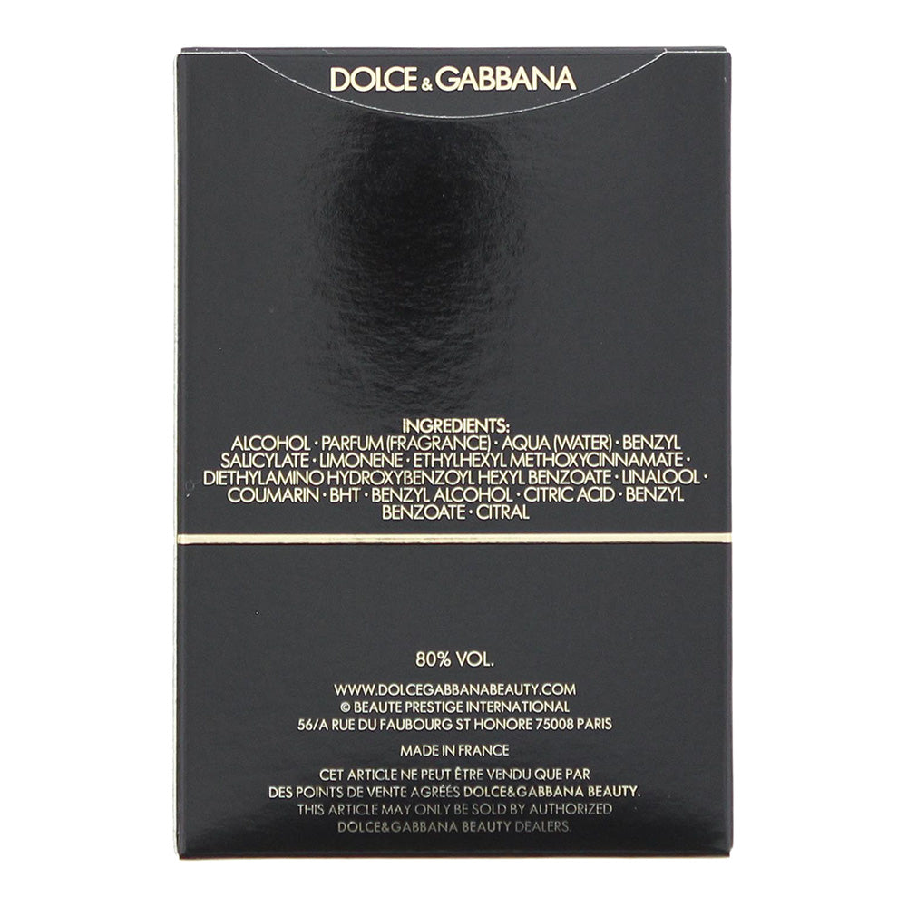 Dolce & Gabbana The Only One Intense Eau de Parfum 50ml - Ingredients