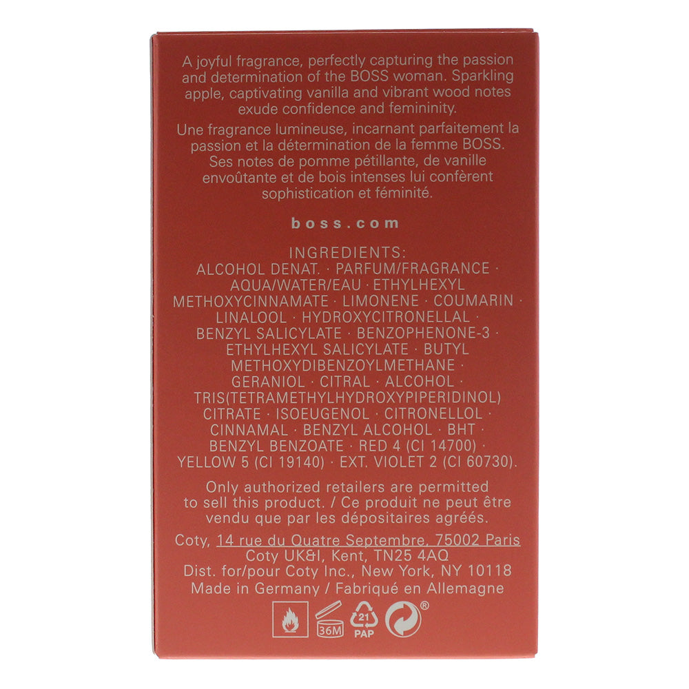 Hugo Boss Alive Eau de Parfum 30ml - Ingredients