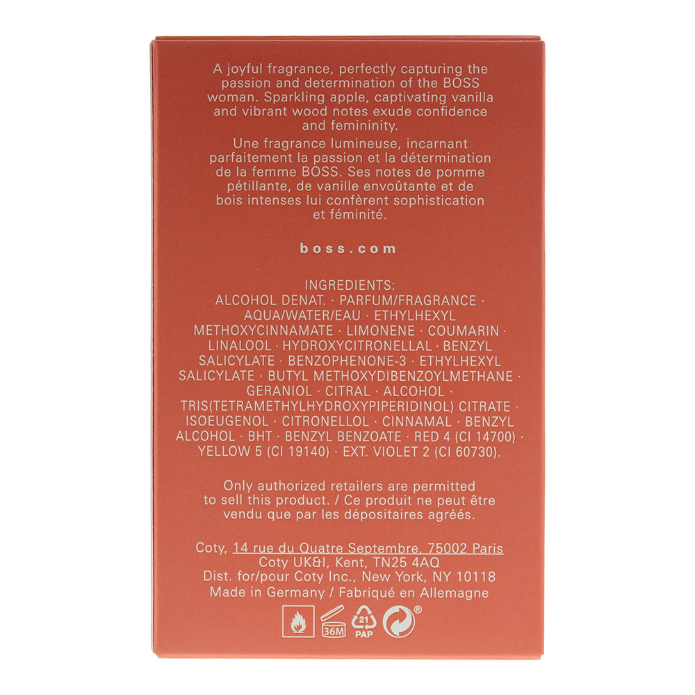 Hugo Boss Alive Eau de Parfum 50ml - Ingredients