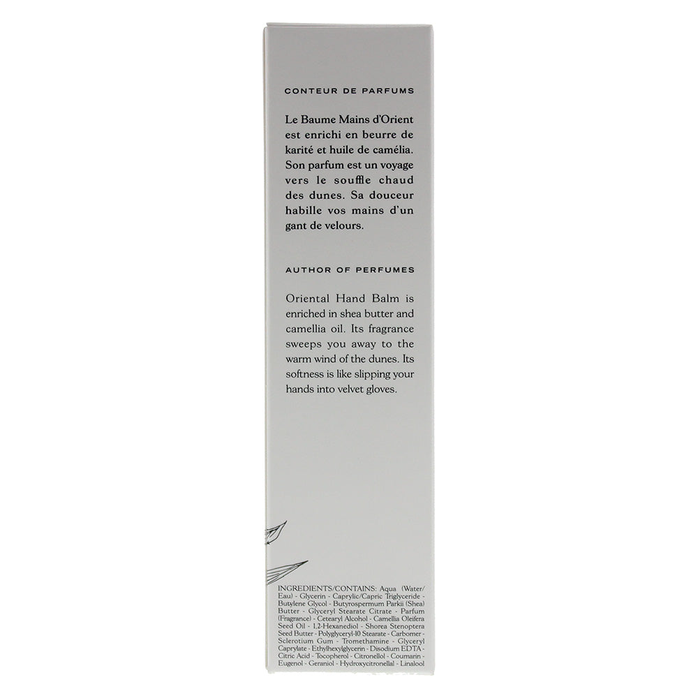 Goutal D'Orient Oriental Hand Balm 40ml - Ingredients