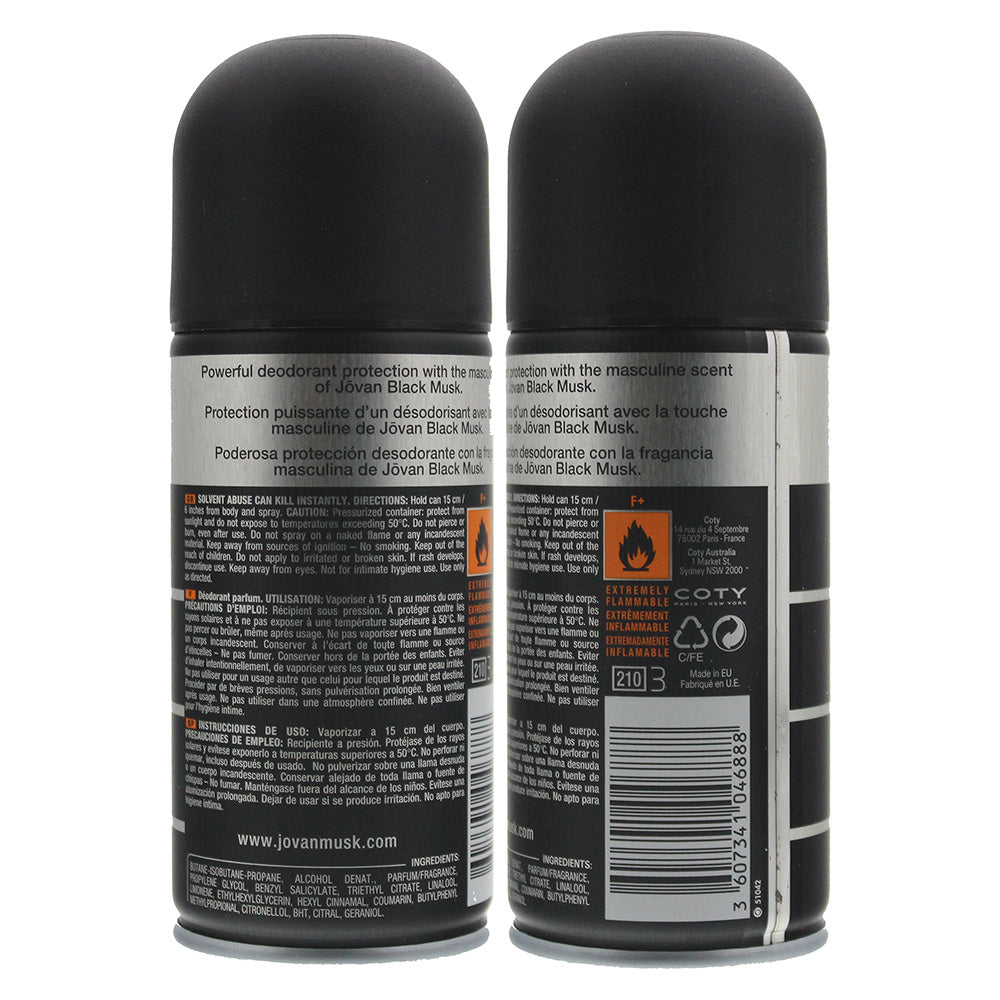 Jovan Black Musk Body Spray 150ml