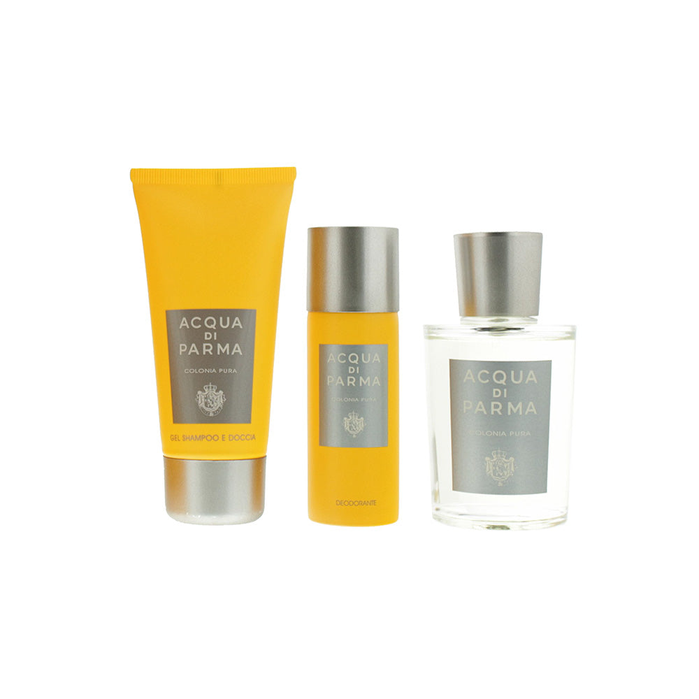 Acqua Di Parma Colonia Pura 3 Piece Eau de Cologne 100ML Shower Gel 75ML Deodorant Spray 50ML - Product