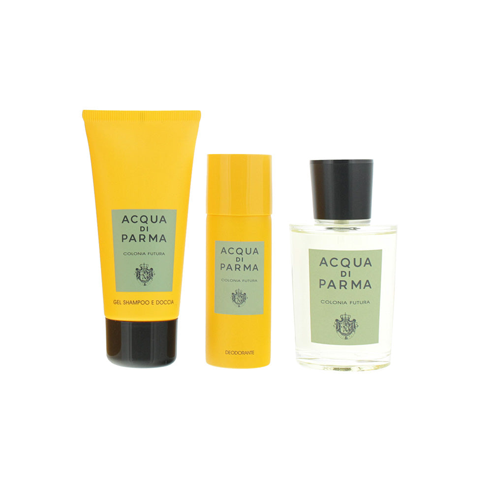 Acqua Di Parma Colonia Futura 3 Piece Eau de Cologne 100ML Shower Gel 75ML Deodo - Product