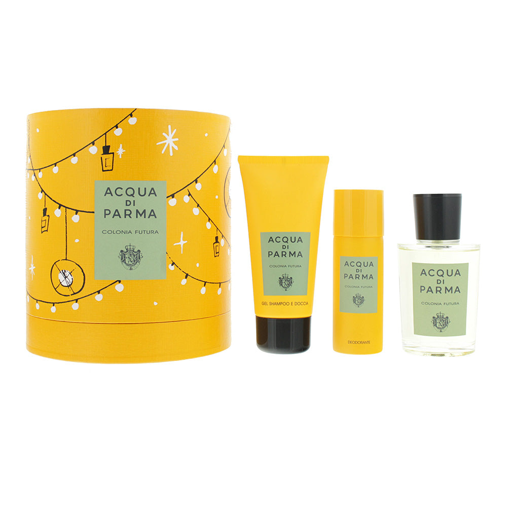 Acqua Di Parma Colonia Futura 3 Piece Eau de Cologne 100ML Shower Gel 75ML Deodo
