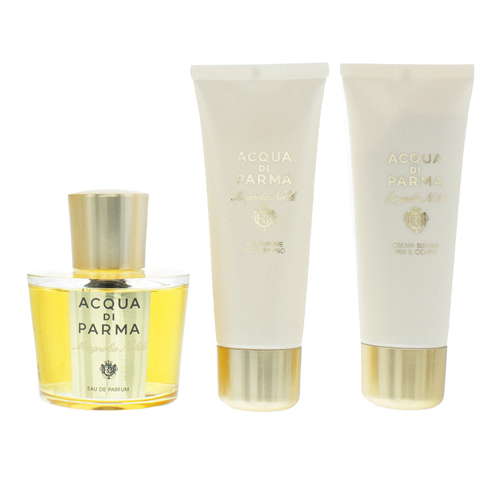 Acqua Di Parma Magnolia Nobile 3 Piece Eau de Parfum 100ML Body Cream 75ML Bath  - Product