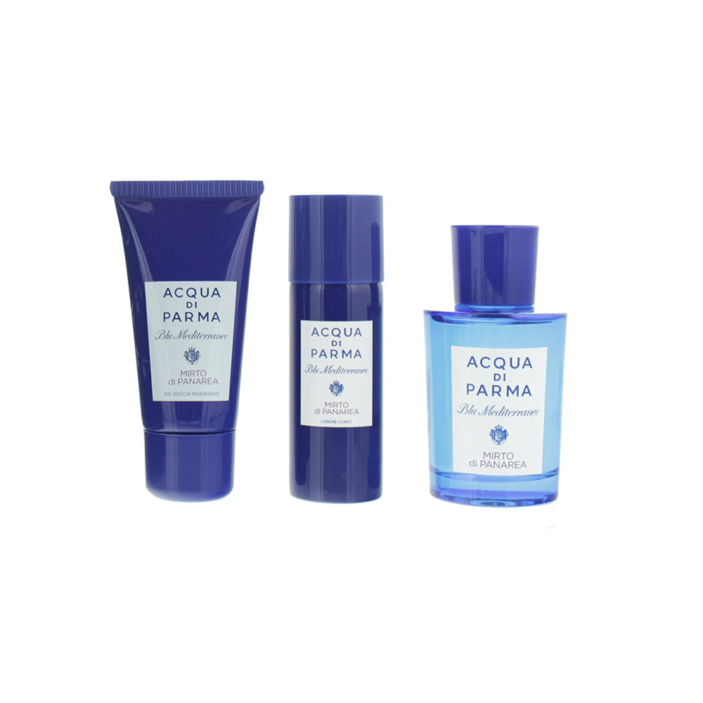 Acqua Di Parma Blu Mediterraneo Mirto De Panarea 3 Piece Eau de Toilette 75ML Shower Gel 40ML Body Lotion 50ML - Product