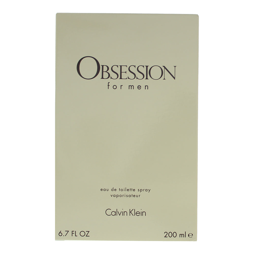 Calvin Klein Obsession For Men Eau De Toilette 200ml