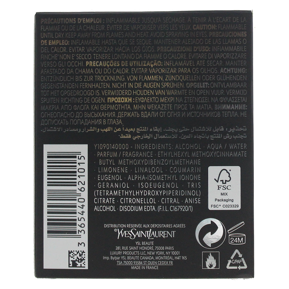 Yves Saint Laurent La Nuit De L'Homme Le Parfum Eau de Parfum 60ml - Ingredients