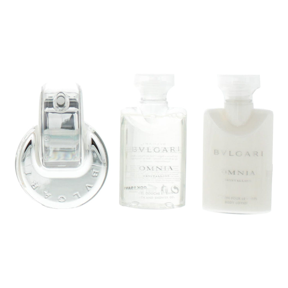 Bulgari Omnia Crystalline Eau de Toilette 3 Piece Gift Set: Eau de Toilette 40ml - Product