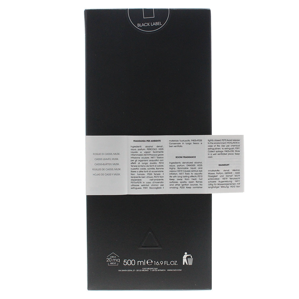 Culti Milano Black Label Decor Tessuto Diffuser 500ml