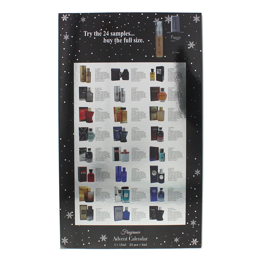 Saffron 24 Day Gift Advent Calendar For Him Eau De Parfum 24 Piece Gift Set: 