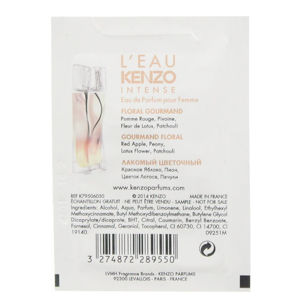 Kenzo L'eau Pour Femme Intense Sachet Eau de Parfum 1ml