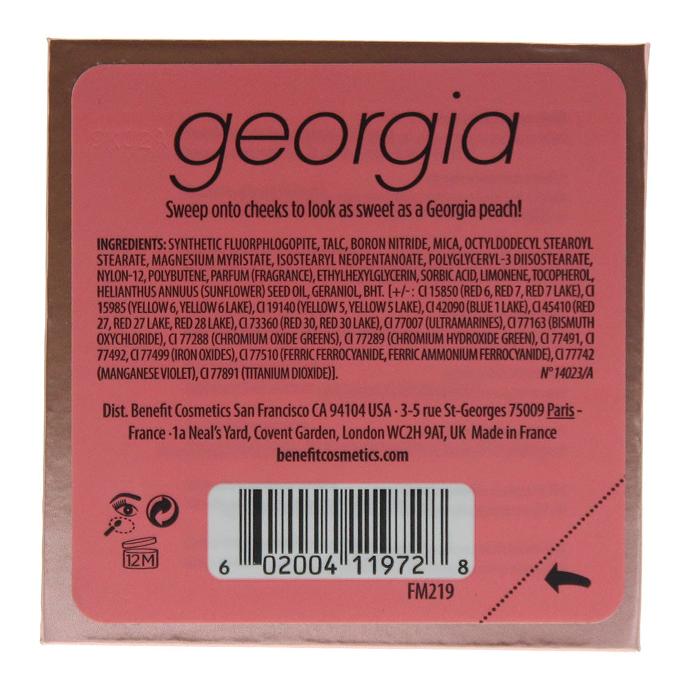 Benefit Georgia Golden Peach Blush 8g