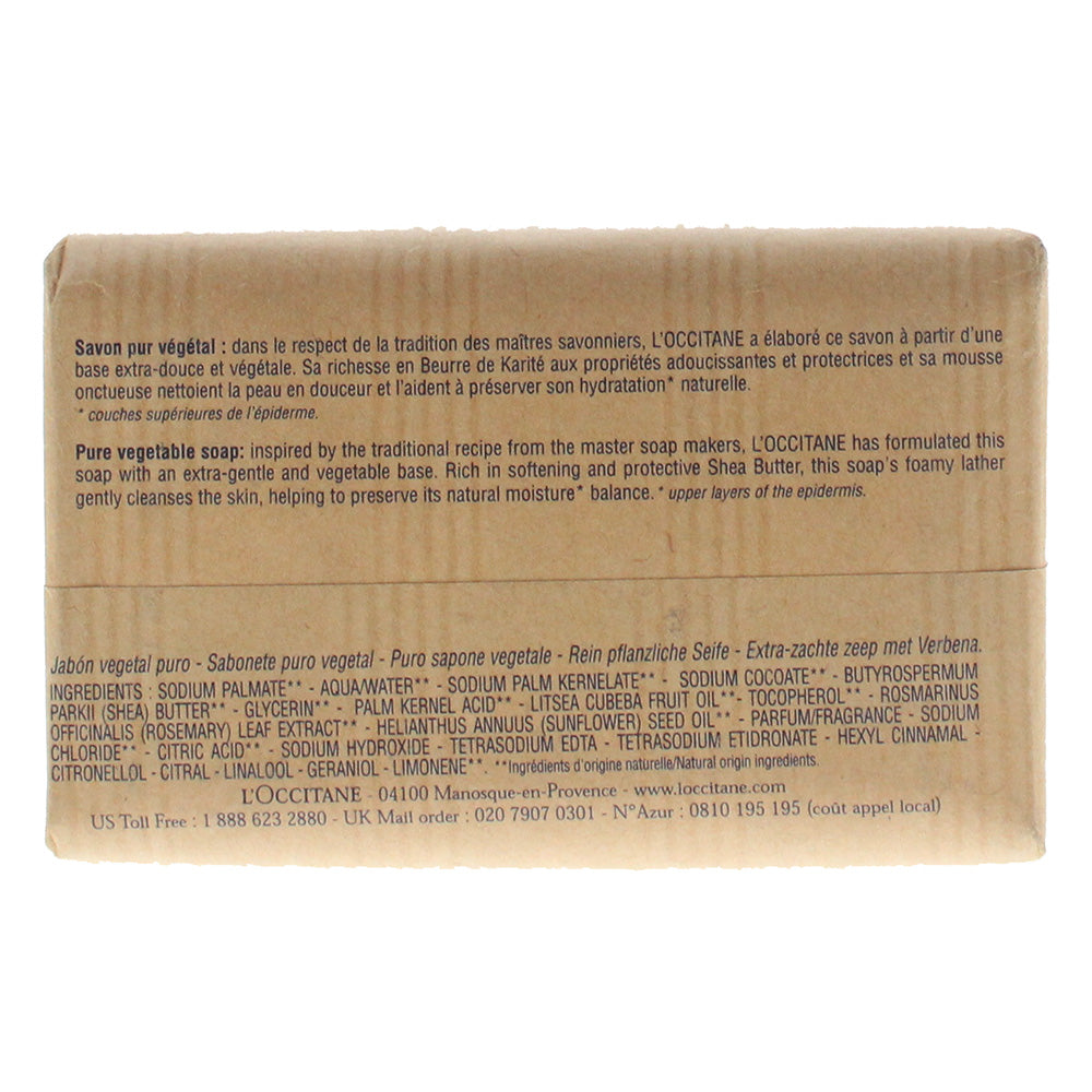 L'occitane Verbena Shea Butter Extra Gentle Soap 250g