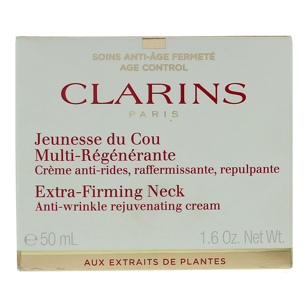 Clarins Extra-Firming Anti-Wrinkle Rejuvenating Neck Cream 50ml - Box