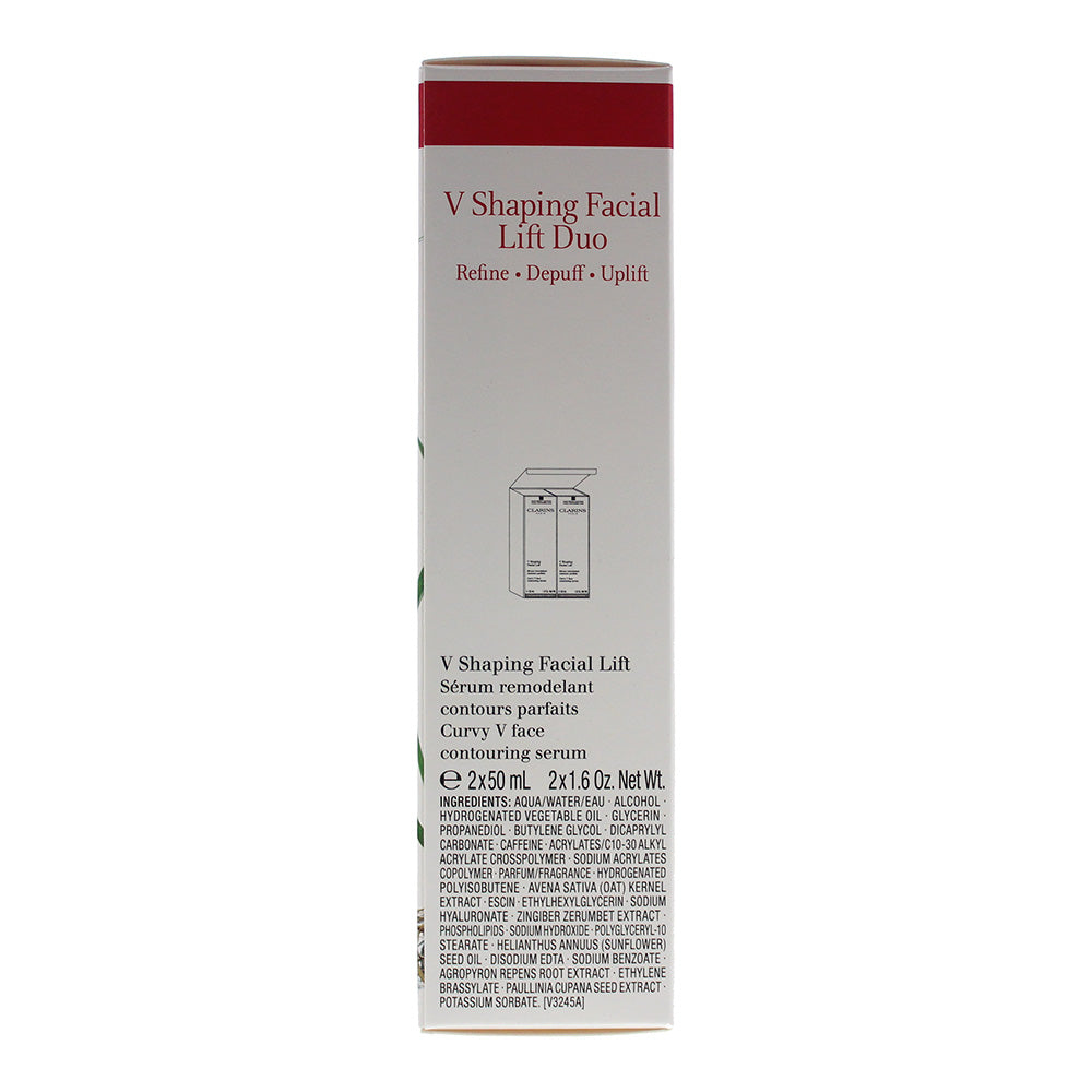 Clarins V Shaping Facial Lift Duo 2 Piece Gift Set: Face Serum 50ml - Face Serum 50ml