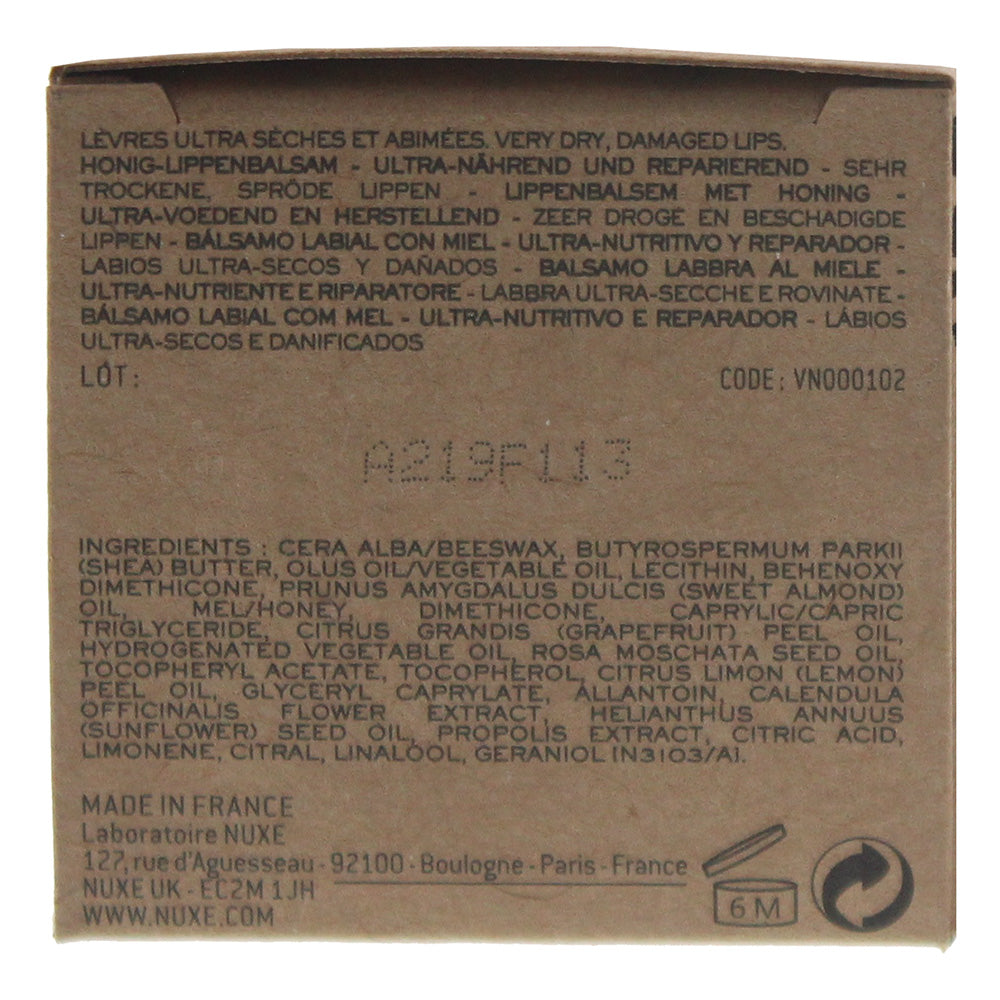 Nuxe Rêve De Miel Ultra Nourishing Honey Lip Balm 15g