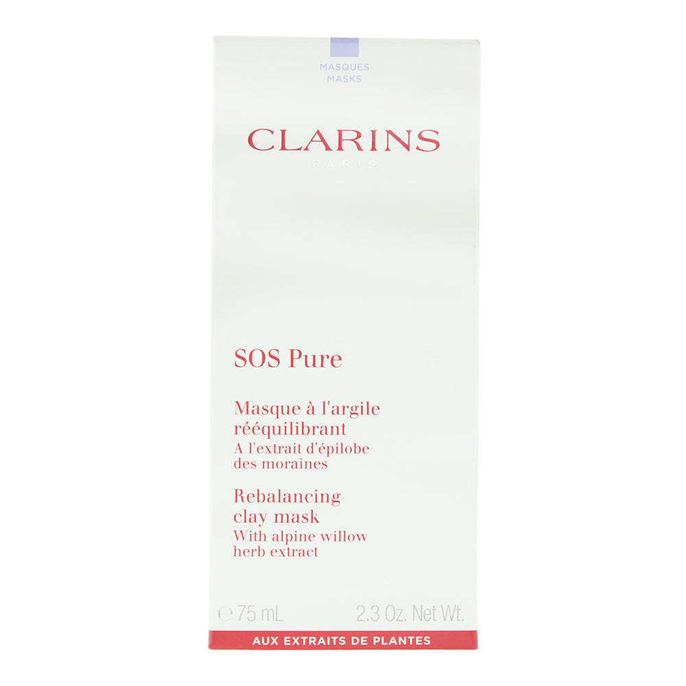 Clarins SOS Pure Rebalancing Clay Mask 75ml - Box