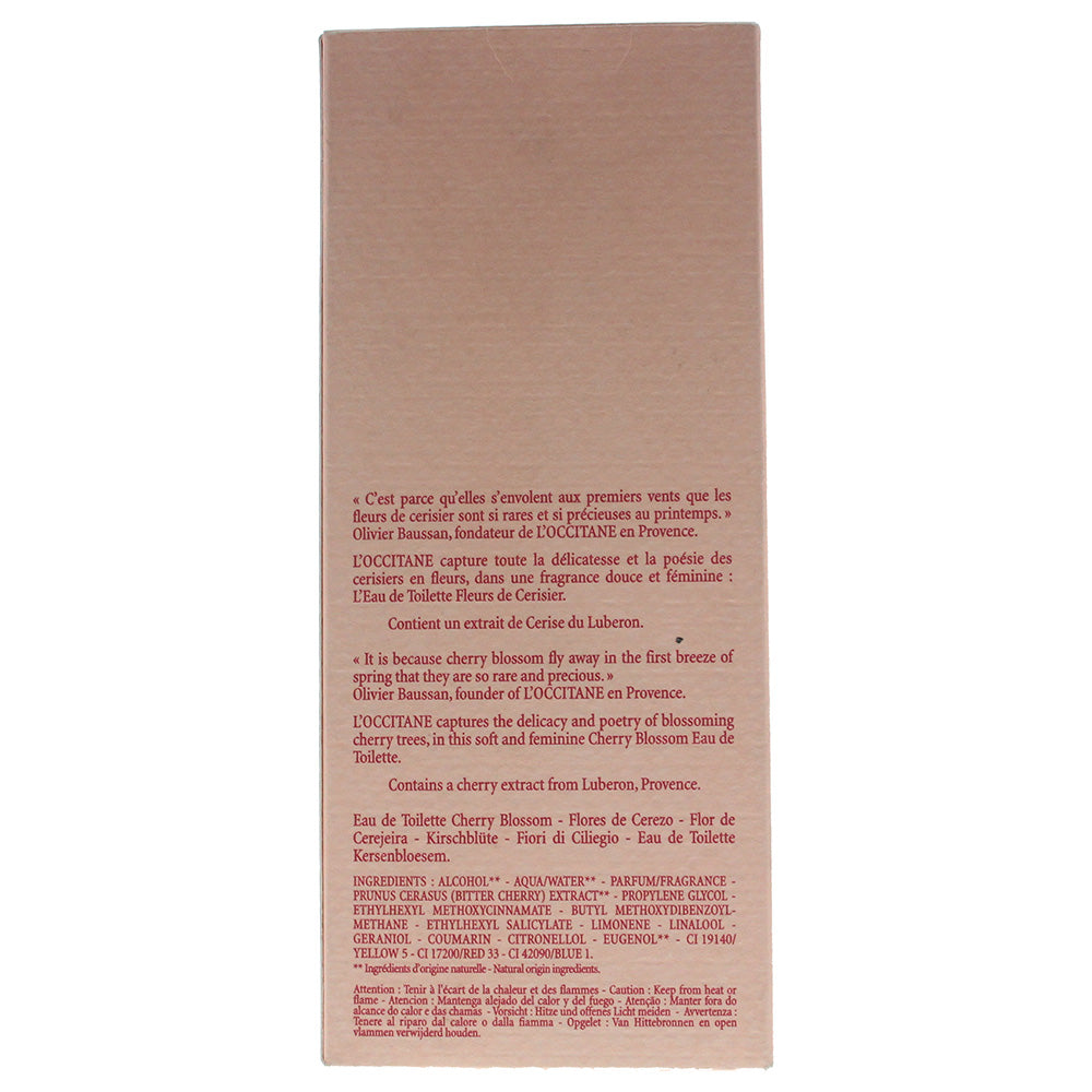 L'occitane Cherry Blossom Eau De Toilette 75ml