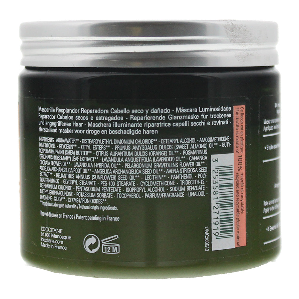 L'occitane Aromachologie Repairing Hair Mask 200ml