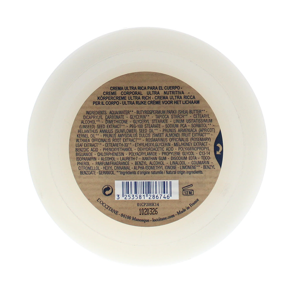 L'occitane L'occitane Ultra Rich Body Cream 200ml