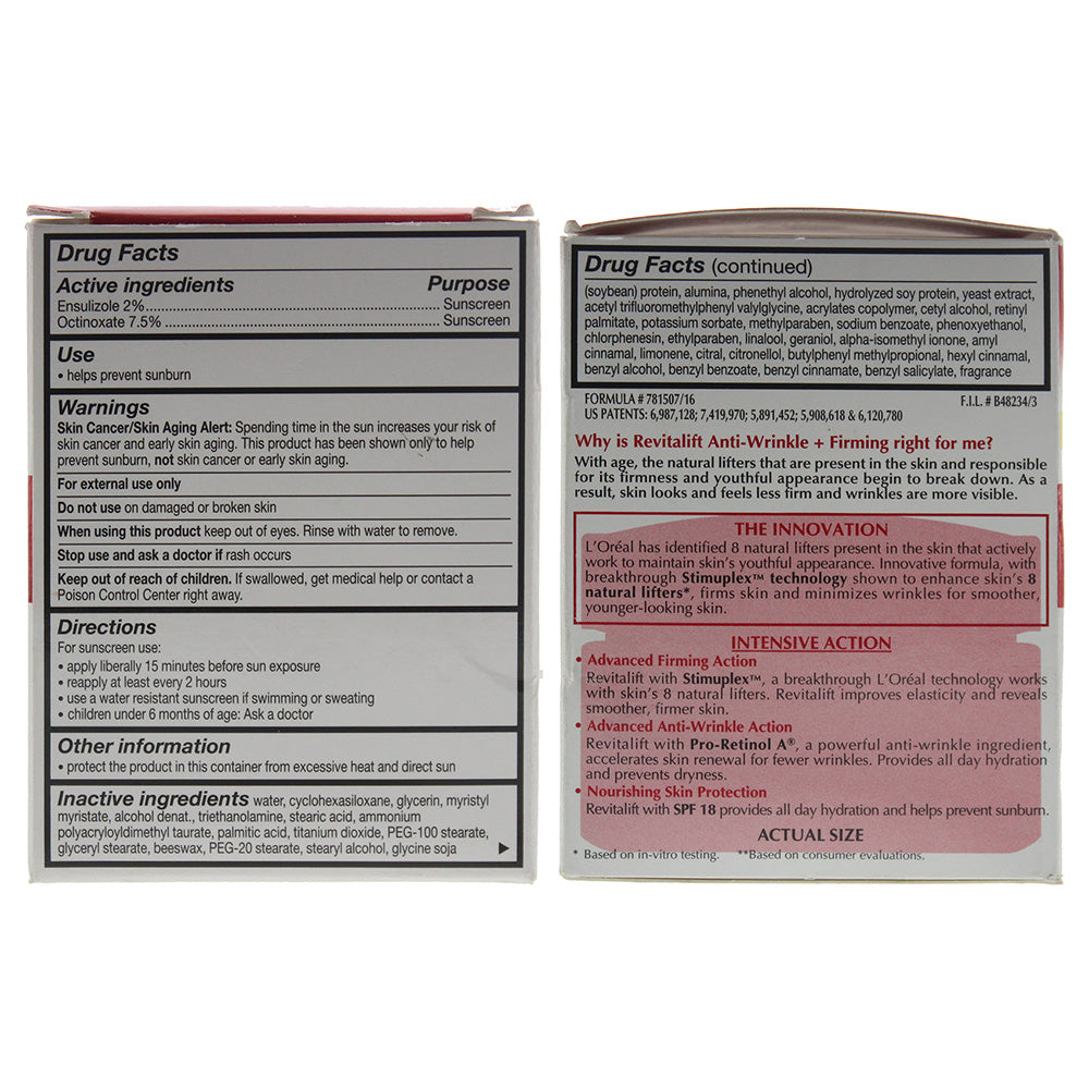 L'oreal Revitalift Complete Spf 18 Day Cream 50ml