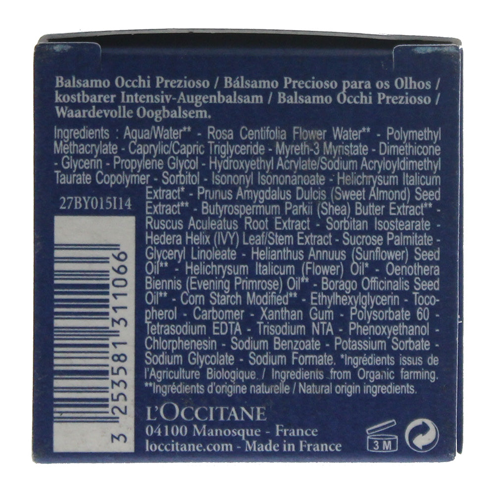 L'occitane Immortelle Precious Eye Balm 15ml