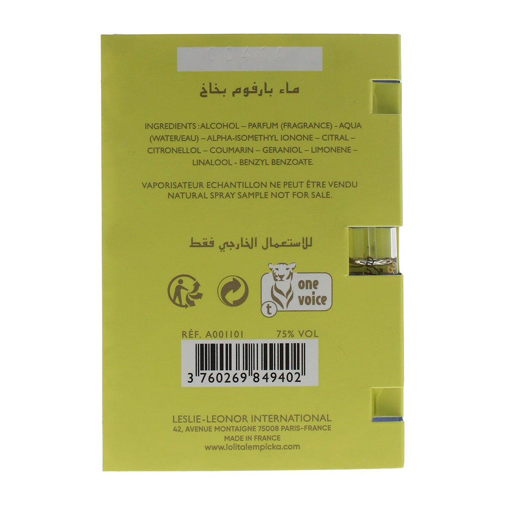 Lolita Lempicka Eau de Parfum Vial 1.5ml - Ingredients
