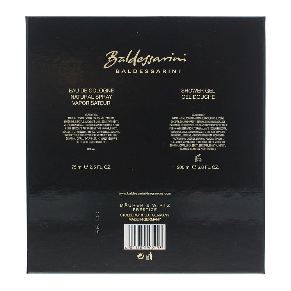 Baldessarini Eau De Cologne 2 Piece Gift Set: Eau De Cologne 75ml - Shower Gel 200ml
