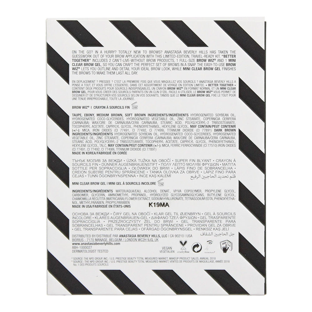 Anastasia Beverly Hills Better Together Brow Kit - Taupe Brow Wiz - Clear Eyebrow Gel
