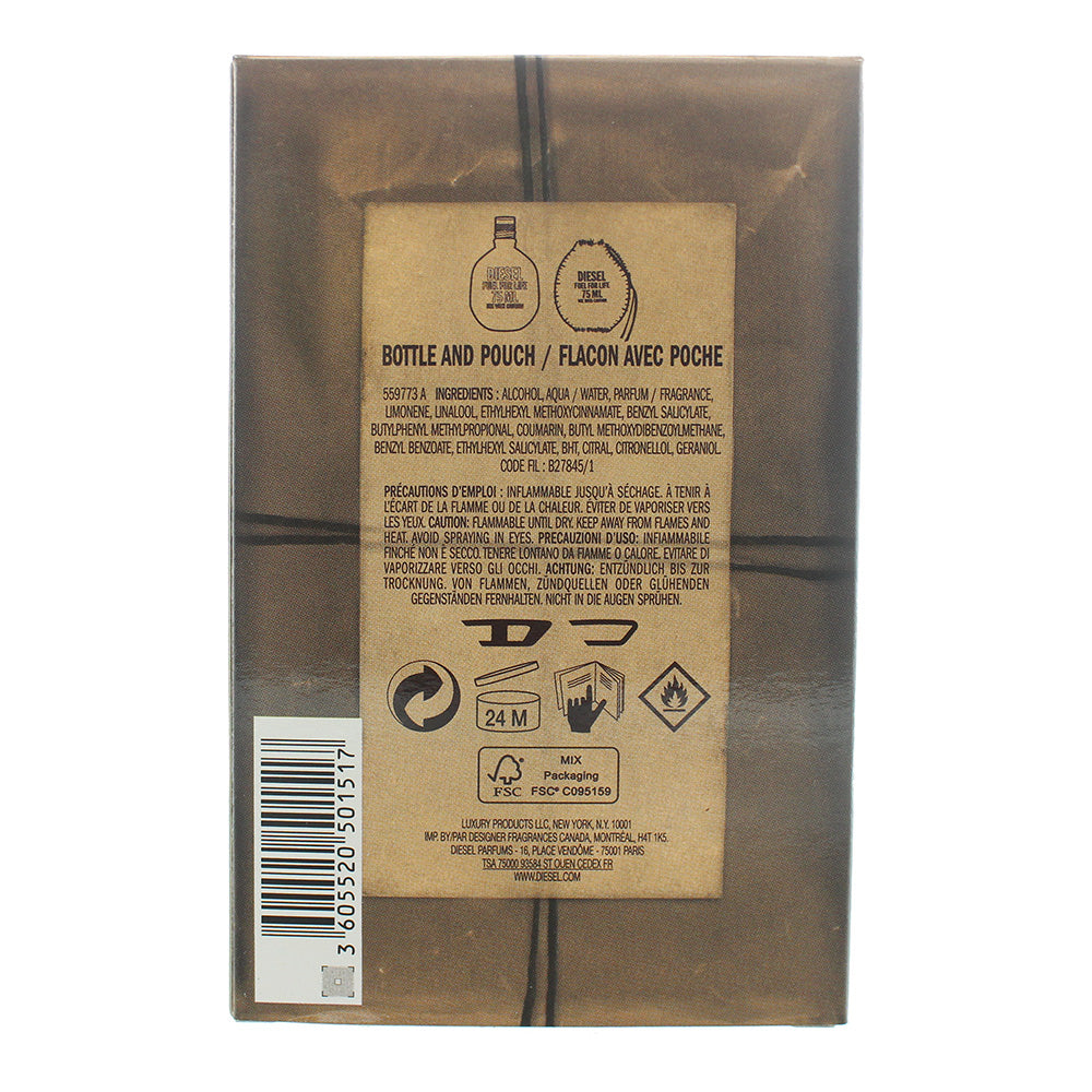 Diesel Fuel For Life Eau De Toilette 75ml