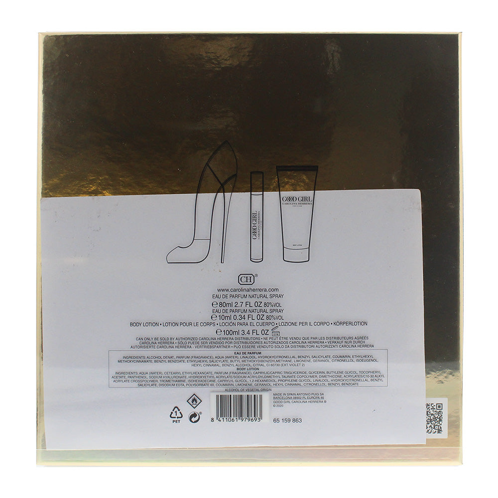 Carolina Herrera Good Girl 3 Piece Gift Set: Eau de Parfum 80ml - Eau de Parfum  - Ingredients