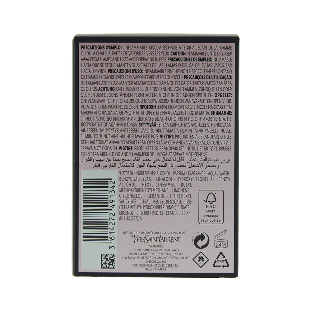 Yves Saint Laurent Mon Paris Floral Eau de Parfum 50ml - Ingredients