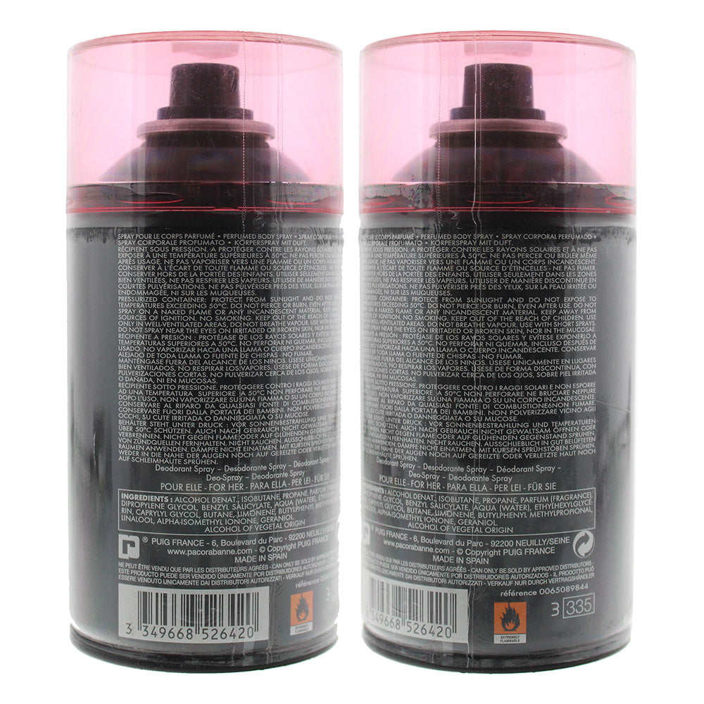 Paco Rabanne Black Xs L'Exces Deodorant Spray 250ml