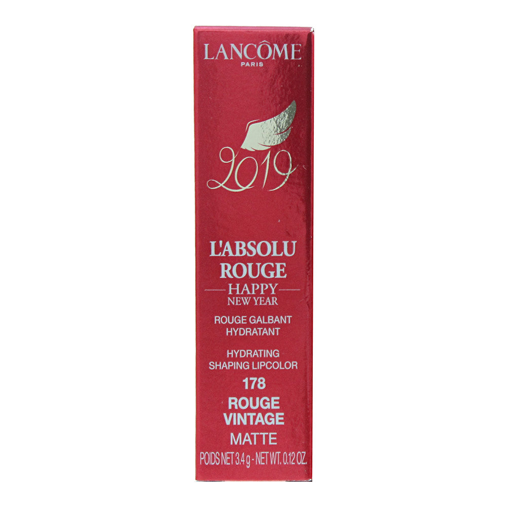 Lancôme L'Absolu Rouge 2019 Edition 178 Rouge Vintage Lipstick 3.4g - Box