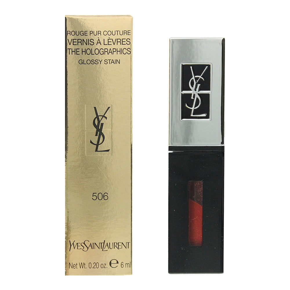 Yves Saint Laurent The Holographics #506 Orange Liquid Lipstick Glossy Stain 6ml