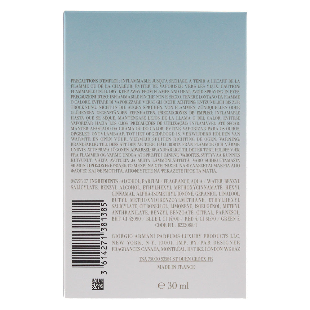 Giorgio Armani Air Di Gioia Eau De Parfum 30ml