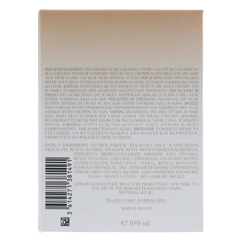 Giorgio Armani Sun Di Gioia Eau De Parfum 100ml
