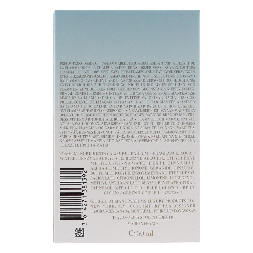 Giorgio Armani Air Di Gioia Eau De Parfum 50ml