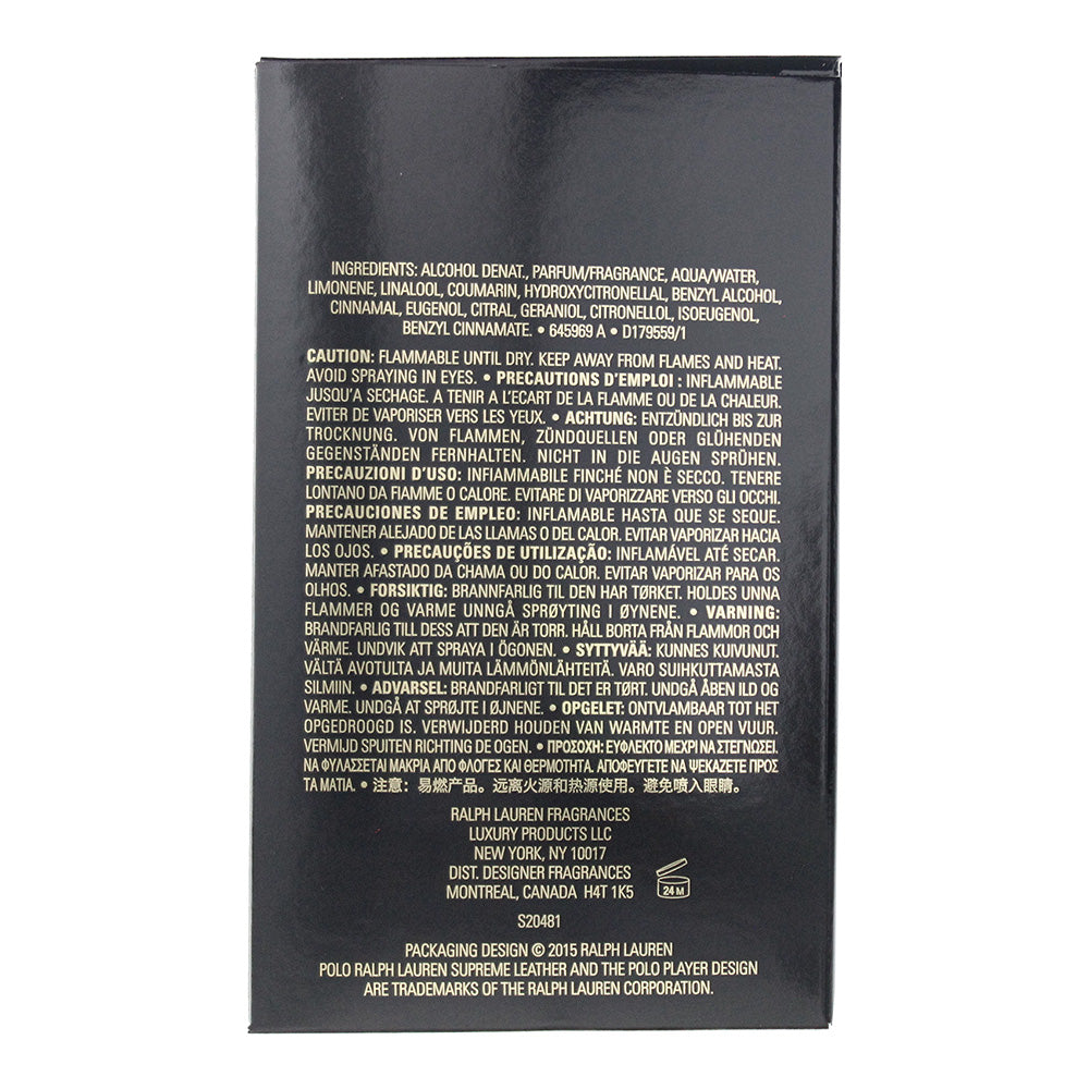 Ralph Lauren Polo Supreme Leather Eau De Parfum 125ml