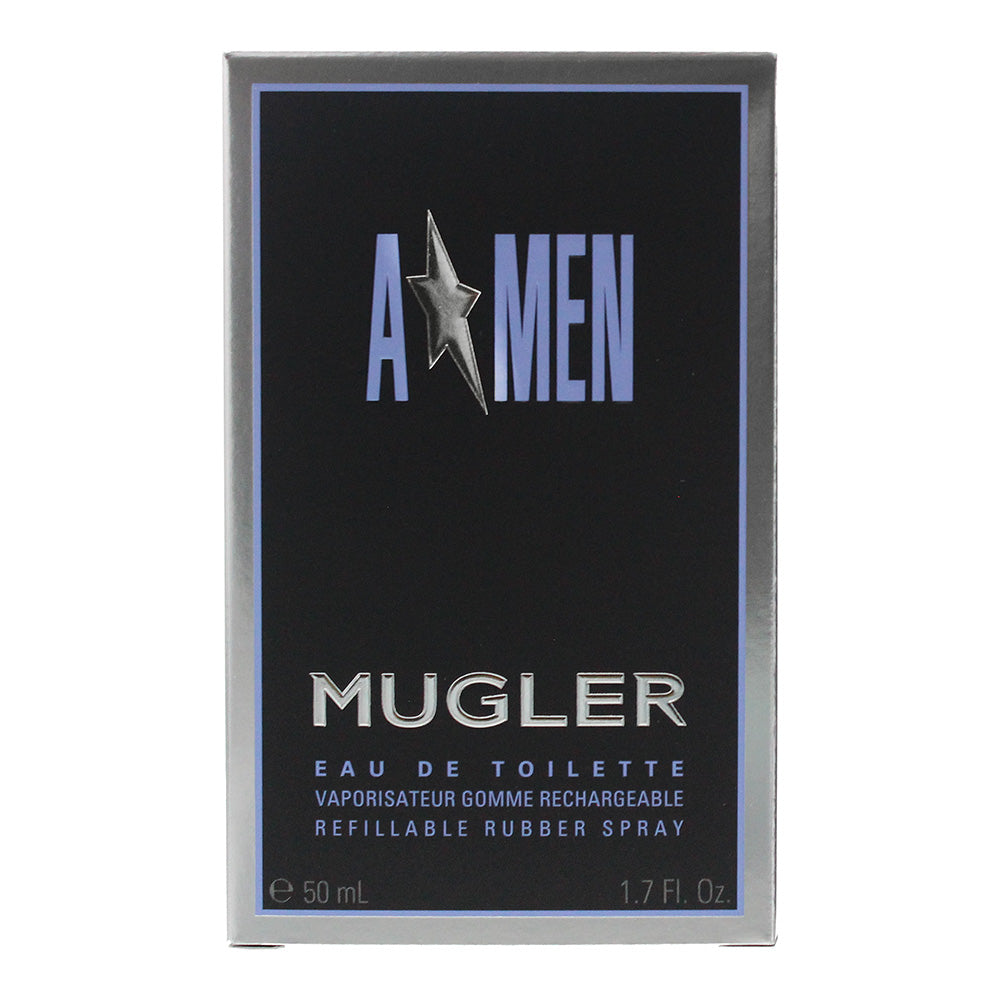 Mugler A*Men Refillable Rubber Flask Eau de Toilette 50ml - Box