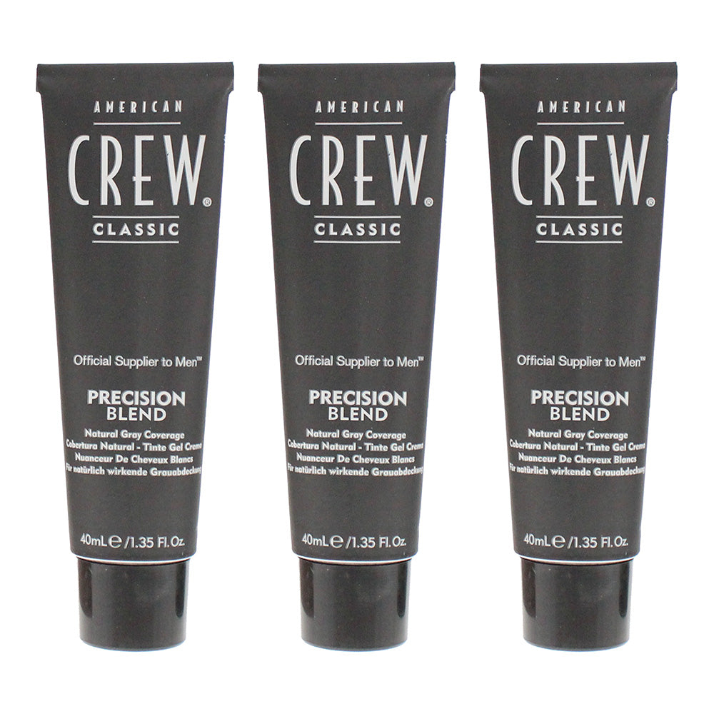 American Crew Precision Blend Medium Ash Hair Colour 3 x 40ml - Product