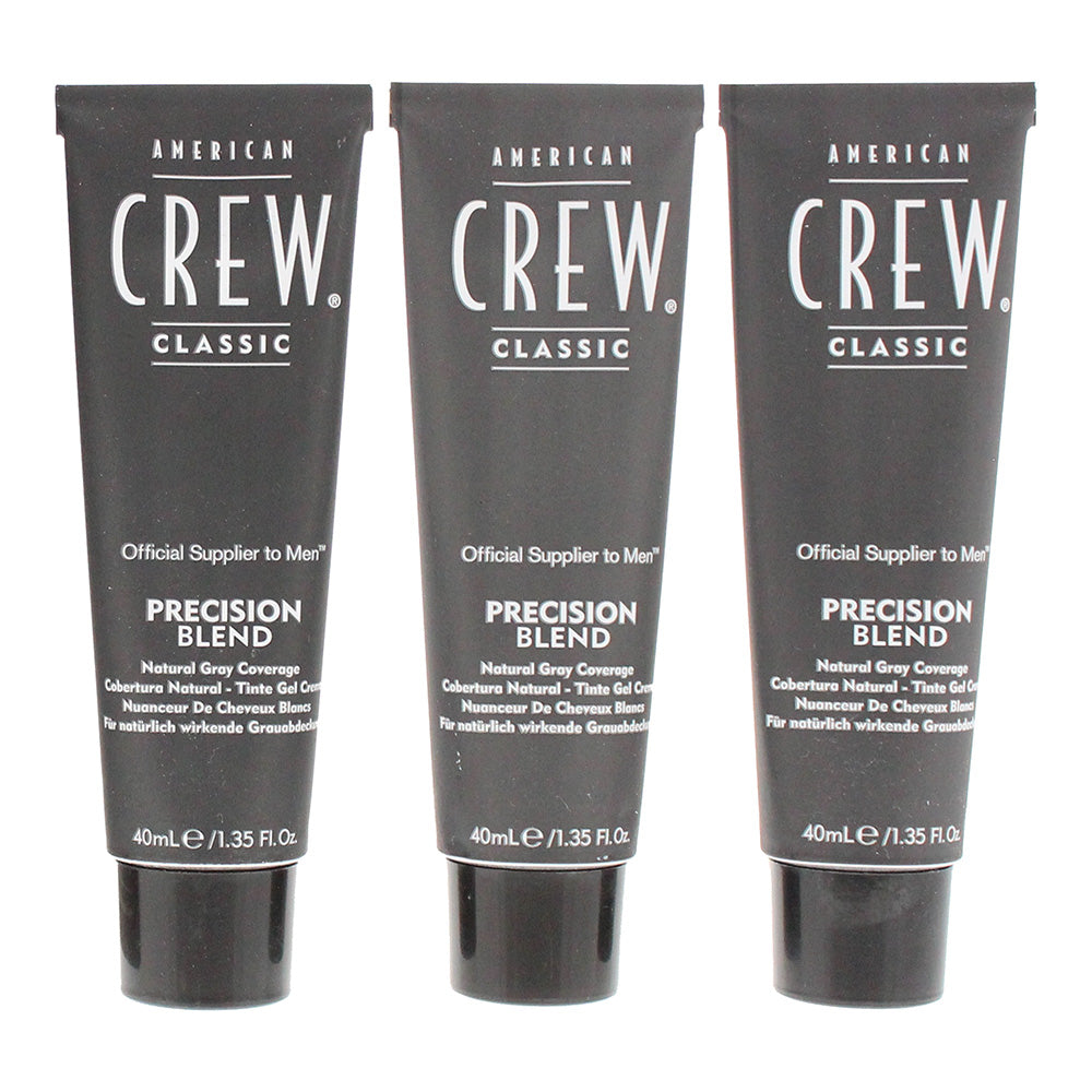American Crew Precision Blend Medium Natural Hair Colour 3 x 40ml - Product