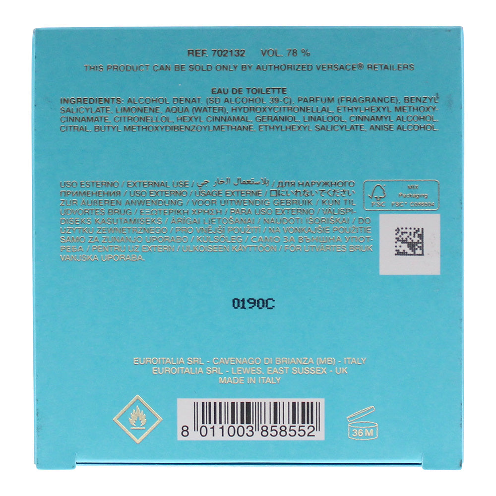 Versace Dylan Turquoise Eau De Toilette 100ml