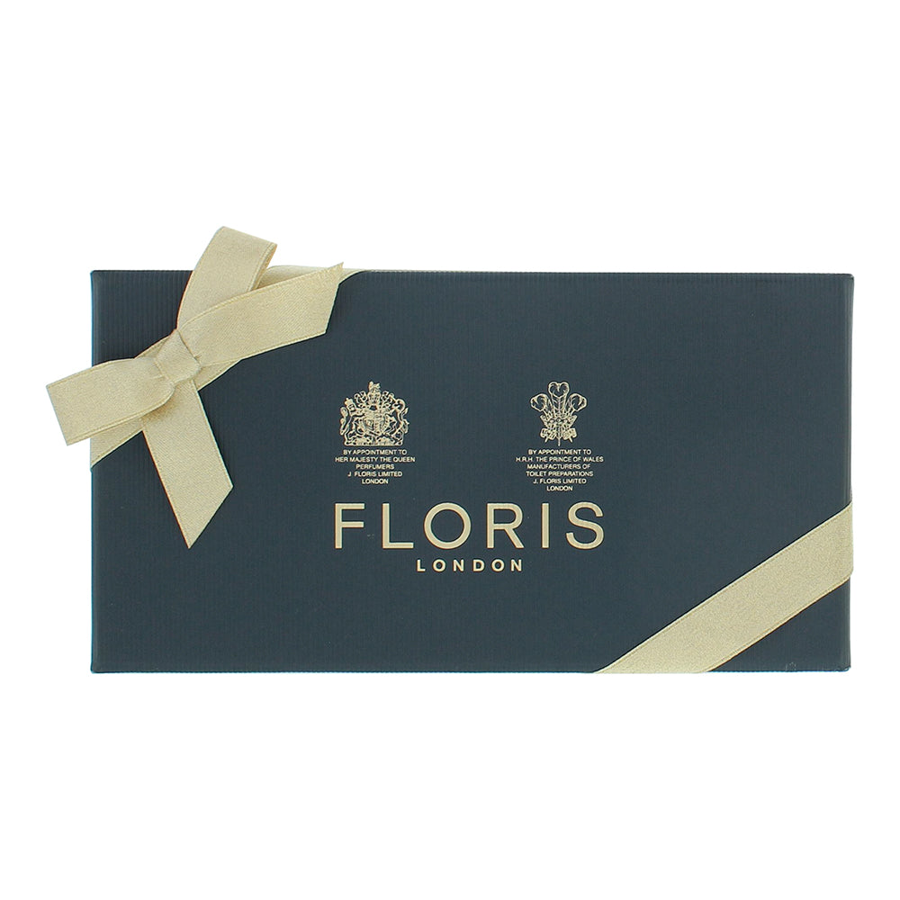 Floris 3 Piece Gift Set: White Rose Eau de Toilette 14ml - Rose Geranium Bath Es - Box