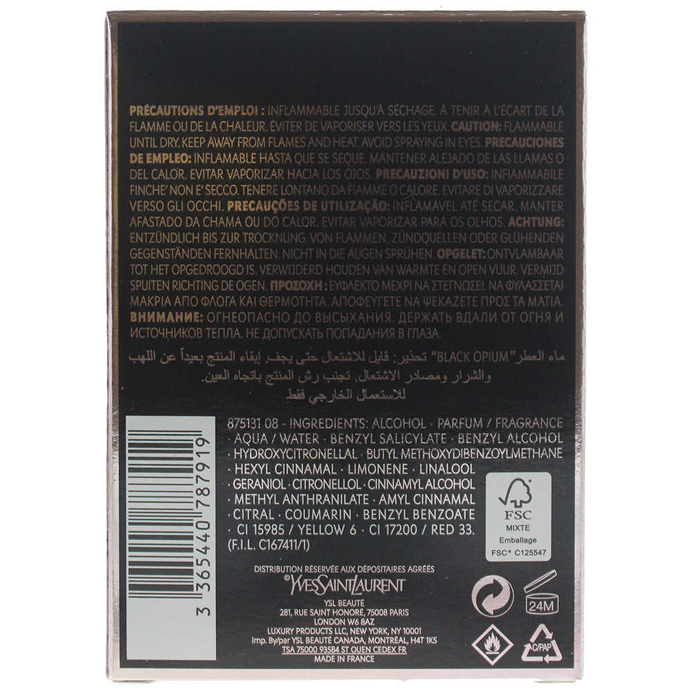 Yves Saint Laurent Black Opium Eau De Parfum 50ml