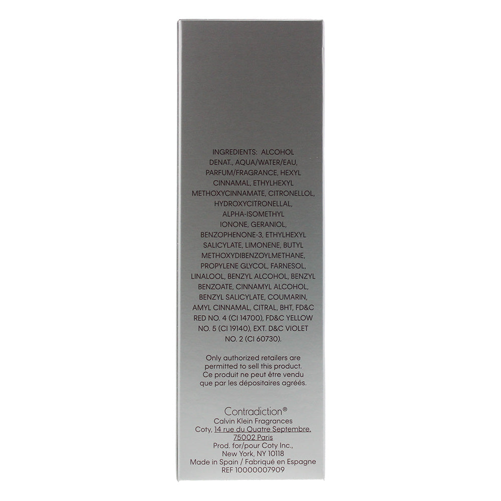 Calvin Klein Contradiction Eau De Parfum 50ml
