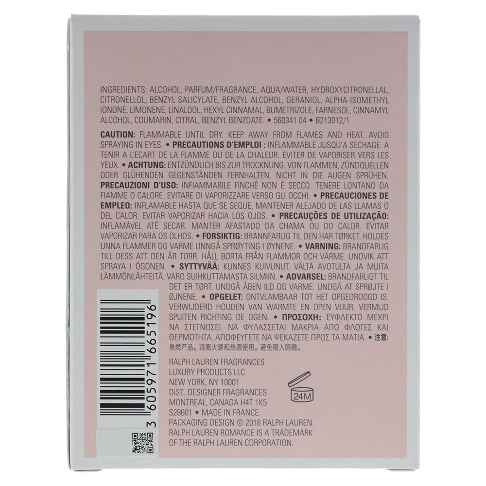 Ralph Lauren Romance Rose Eau De Parfum 100ml