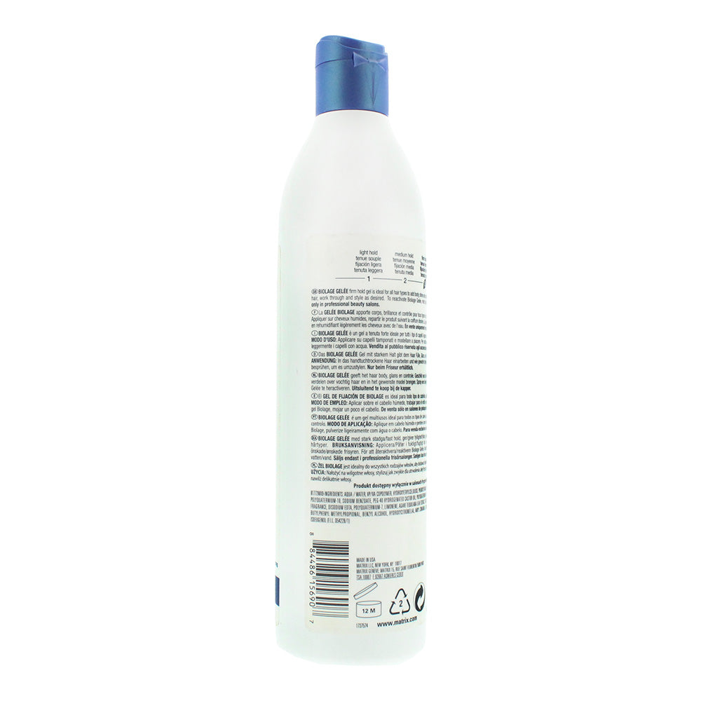 Matrix Biolage Hold 3 All-Purpose Styling Gel 500ml - Ingredients