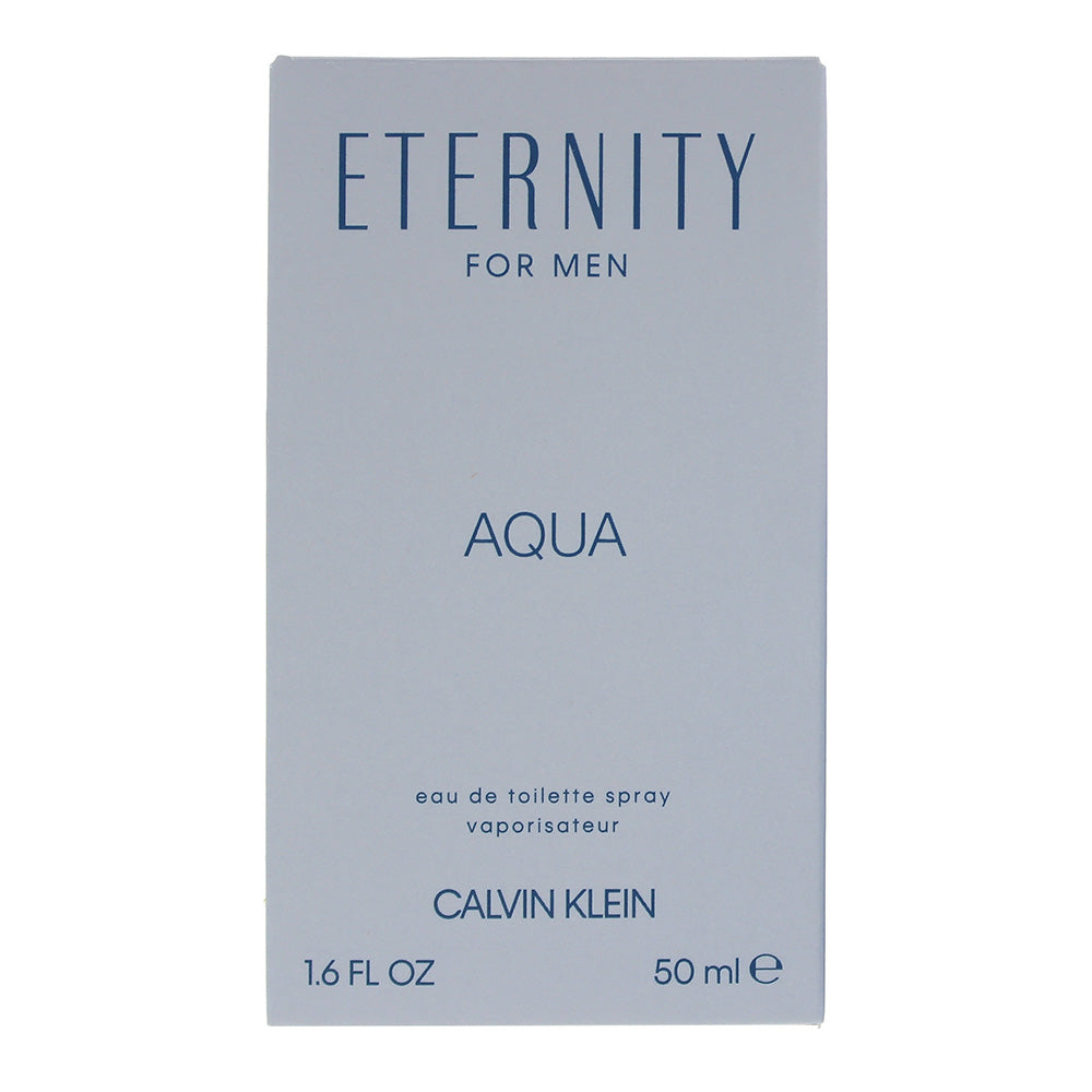 Calvin Klein Eternity For Men Aqua Eau de Toilette 50ml - Box